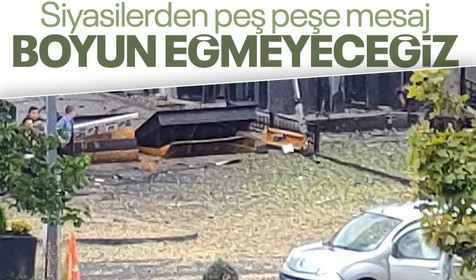 Ankara'daki terör saldırısı sonrası hükümetten ve siyasilerden peş peşe mesaj geldi