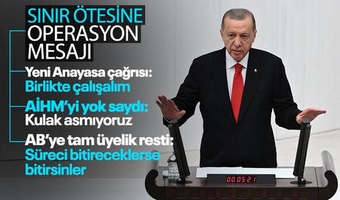 Son Dakika: Cumhurbaşkanı Recep Tayyip Erdoğan Meclis'te açıklamalarda bulundu