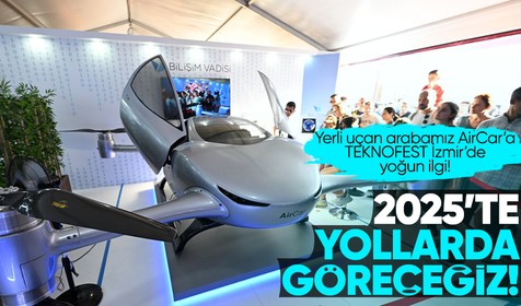 Yerli ve milli uçan arabamız AirCar, TEKNOFEST İzmir'de!
