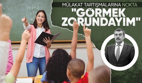 Öğretmen atamalarında mülakata tepkiler çığ gibi! Milli Eğitim Bakanı Tekin: Görmek zorundayım