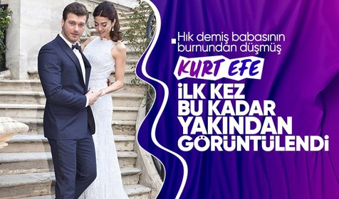 Aile'nin Aslan'ı Kıvanç Tatlıtuğ'un oğlu Kurt Efe'ye bir bakın! İlk kez bu kadar net görüntülendi! Kurt Efe 'hık' demiş babasının burnundan düşmüş...