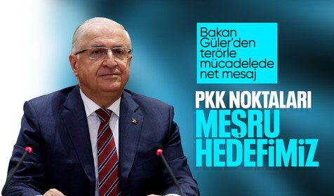 Milli Savunma Bakanı Güler'den terörle mücadelede net mesaj