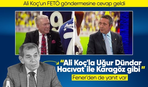 Dursun Özbek, Ali Koç'un Uğur Dündar'da konuşmasını 'Hacivat-Karagöz oyunu'na benzetti! Fenerbahçe'den yanıt gecikmedi