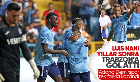 Pozisyon çok gol az: Adana Demirspor, Trabzonspor'u tek farkla yendi