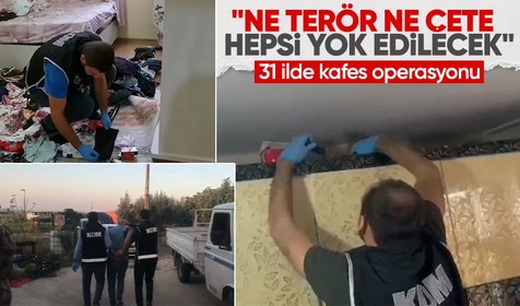 Son Dakika: 31 ilde kafes operasyonu! 39 organize suç örgütü çökertildi, 307 gözaltı