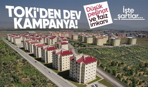 TOKİ'den müjde! Taksit ve düşük peşinat imkanı! Ucuz konutta şartlar belli oldu