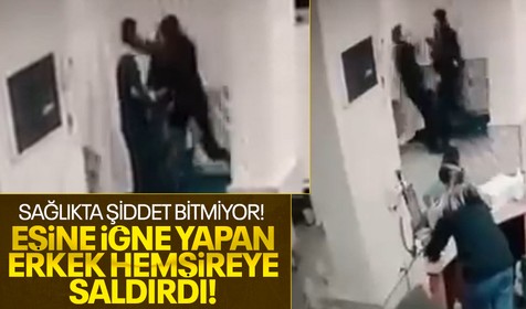 Şanlıurfa’da rahatsızlanan eşine iğne yapan erkek hemşireye saldırdı, burnunu kırdı