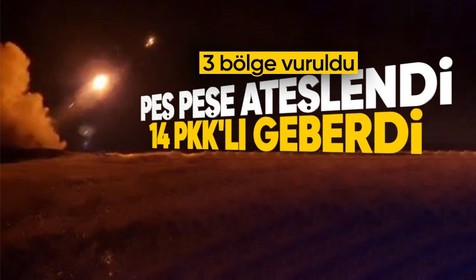 Son Dakika: Fırat Kalkanı, Zeytin Dalı ve Barış Pınarı bölgeleri vuruldu! 58 terörist etkisiz hale getirildi
