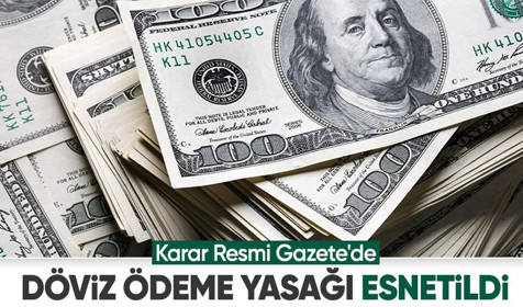 Karar Resmi Gazete'de: Dövizle ödeme yasağı esnetildi