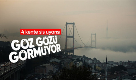 Meteoroloji'den 4 kent için sis uyarısı! Bugün hava nasıl olacak?