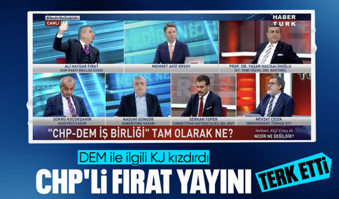 CHP Parti Meclisi Üyesi Ali Haydar Fırat, Habertürk yayınını terk etti