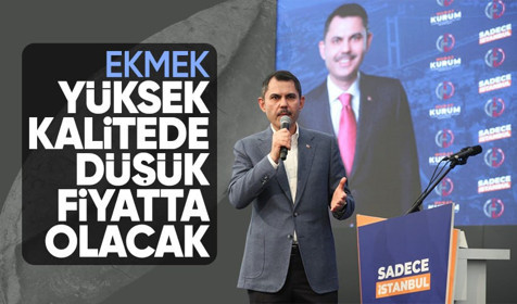 Murat Kurum'dan 'ucuz ekmek' vaadi: Bu problemi beraber çözeceğiz
