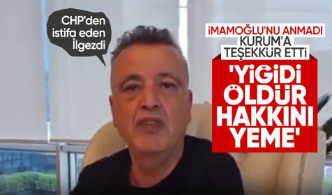 CHP'den istifa eden Battal İlgezdi Murat Kurum'a teşekkür etti! "Yiğidi öldür hakkını yeme"