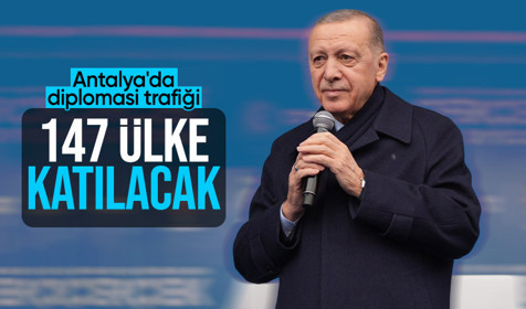 Cumhurbaşkanı Erdoğan 147 ülkenin katılacağı 'Diplomasi Forumu' için Antalya'da
