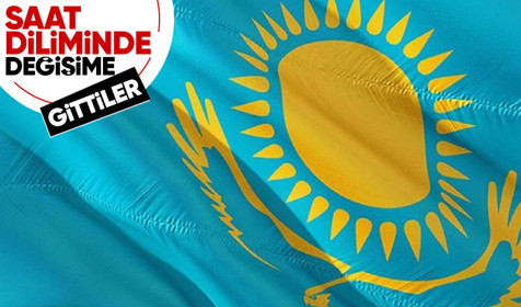 Kazakistan bu gece tek saat dilimine geçiyor