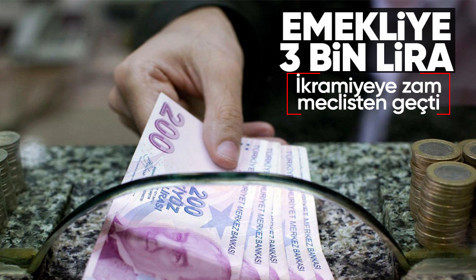 Bayram ikramiyesinin 3 bin liraya çıkarılması Meclis'te kabul edildi