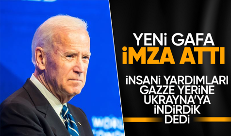 Joe Biden yardımları Gazze yerine Ukrayna'ya indirdik dedi!