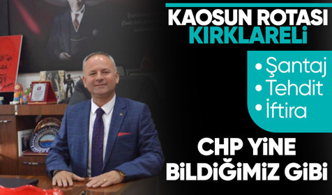 Kırklareli'nde açık ara birinci çıkmasına rağmen aday gösterilmeyen CHP'li Serdar Türker'e şantaj, tehdit...