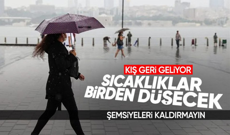 Kış bitmedi! Meteoroji uyardı: Hem sıcaklıklar birden düşecek hem de yağış yolda