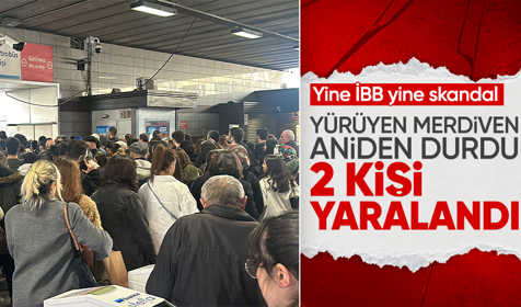 Metrobüs durağındaki yürüyen merdiven durdu, 3 kişi yaralandı
