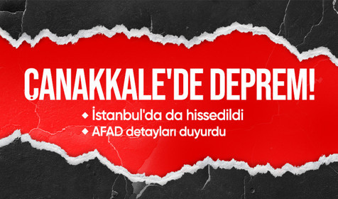 Son Dakika: İstanbul'da hissedilen bir deprem meydana geldi