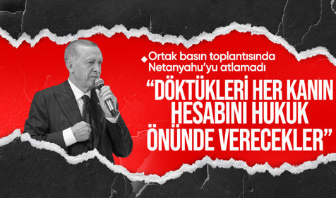 Cumhurbaşkanı Erdoğan Filistin Devlet Başkanı Mahmud Abbas ile ortak basın toplantısında açıklamalarda bulundu