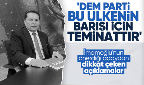 CHP'nin Esenyurt adayı Ahmet Özer: DEM Parti bu ülkenin barışı için teminattır