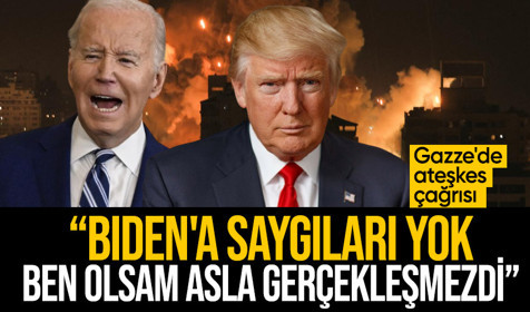 Donald Trump'tan Gazze'de ateşkes çağrısı: Biden'a saygıları yok, ben olsam asla gerçekleşmezdi