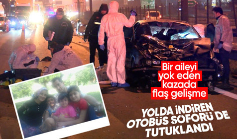 TEM'de 5 kişinin öldüğü kazada flaş gelişme! Sürücü ve otobüs şoförü tutuklandı