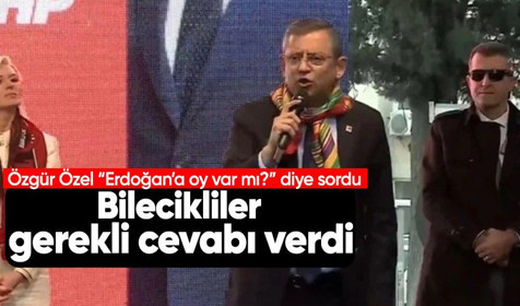 Bileciklilerden Özgür Özel'e 'Erdoğan' cevabı