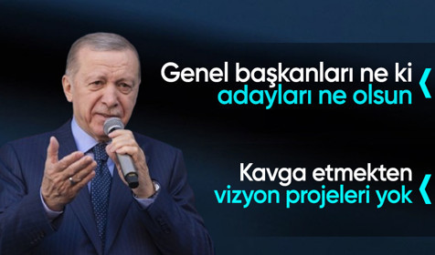Son Dakika: Cumhurbaşkanı Erdoğan Mersin'de: Bunların genel başkanları ne ki, adayları ne olsun?