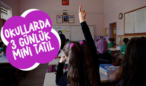MEB mini tatili duyurdu: Okullar 3 gün kapalı olacak