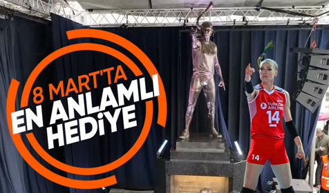 Fenerbahçe Eda Erdem'in heykelini açtı