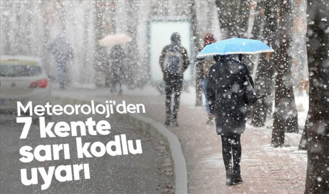 Meteoroloji'den 7 kente sağanak ve kar uyarısı