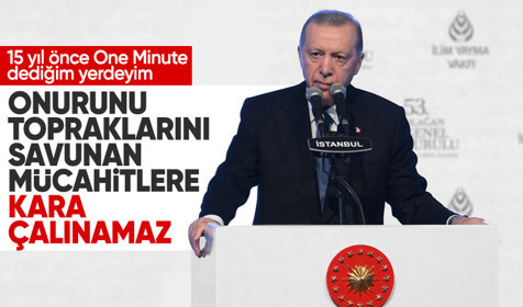 Cumhurbaşkanı Erdoğan açıklamalarda bulundu: Katillere 'one minute' dediğimiz yerdeyiz