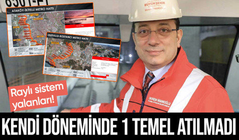 CHP'li İBB Başkanı Ekrem İmamoğlu'nun raylı sistemdeki yalanları! Kendi döneminde 1 tane temel atılmadı!