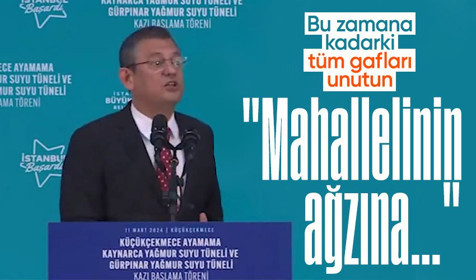CHP Genel Başkanı Özgür Özel'den büyük gaf: Mahalleninin ağzına…