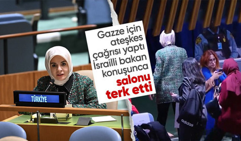 Bakan Göktaş, İsrailli Bakan söz aldığı sırada salondan ayrıldı