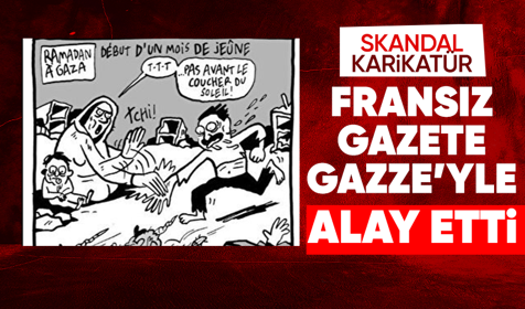 Fransız gazeteden skandal 'Gazze' karikatürü