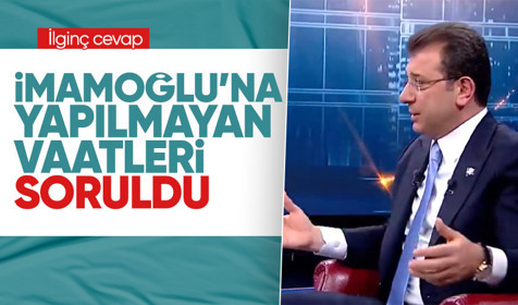 Ekrem İmamoğlu, 2019 yılındaki seçimler öncesi verdiği vaatlerin hatırlatılması üzerine ilginç bir cevap verdi