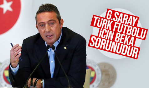 Fenerbahçe Başkanı Ali Koç'tan flaş Galatasaray sözler! "Türk futbolu için beka sorunudur"