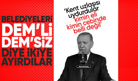 Cumhurbaşkanı Erdoğan Mardin'de halka hitap etti! "Belediyeleri DEM'li ve DEM'siz diye ayırmışlar"