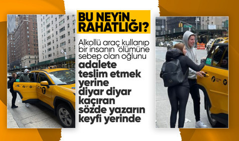 Kaza sonrası kaçan Yazar Eylem Tok ve oğlu New York'ta yüzleri gülerken görüntülendi!