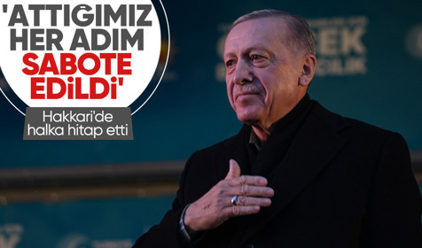 Cumhurbaşkanı Erdoğan'dan AK Parti'nin Hakkari mitinginde açıklamalar