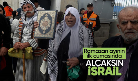 İsrail Ramazan ayının ilk cuma namazında Mescid-i Aksa'da kısıtlamalar getirdi