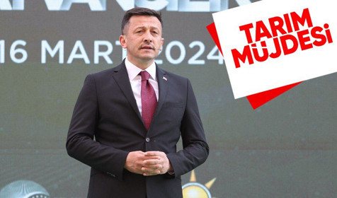AK Parti İzmir adayı Hamza Dağ'dan tarım müjdesi