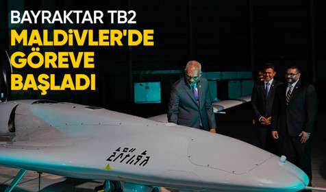 Bayraktar TB2 Maldivler'de hizmet vermeye başladı