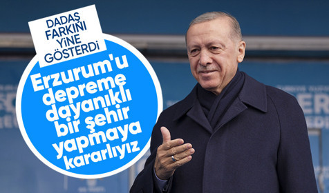 Son Dakika: Cumhurbaşkanı Erdoğan: Erzurum'u depreme dayanıklı bir şehir yapmaya kararlıyız