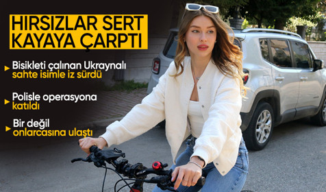 Ukraynalı Mishel, sürdüğü izle çalınan bisikletinden çok daha fazlasını buldu