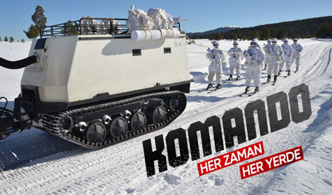 Komandoların Kars'ın karlı dağlarında zorlu eğitimi❄️⛷️🗻
